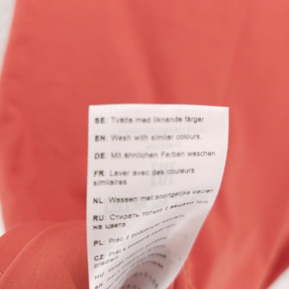 NWT FJALLRAVEN high Coast Dress Organic Cotton Blend Rowan Red Orange SMALL - Picture 10 of 11